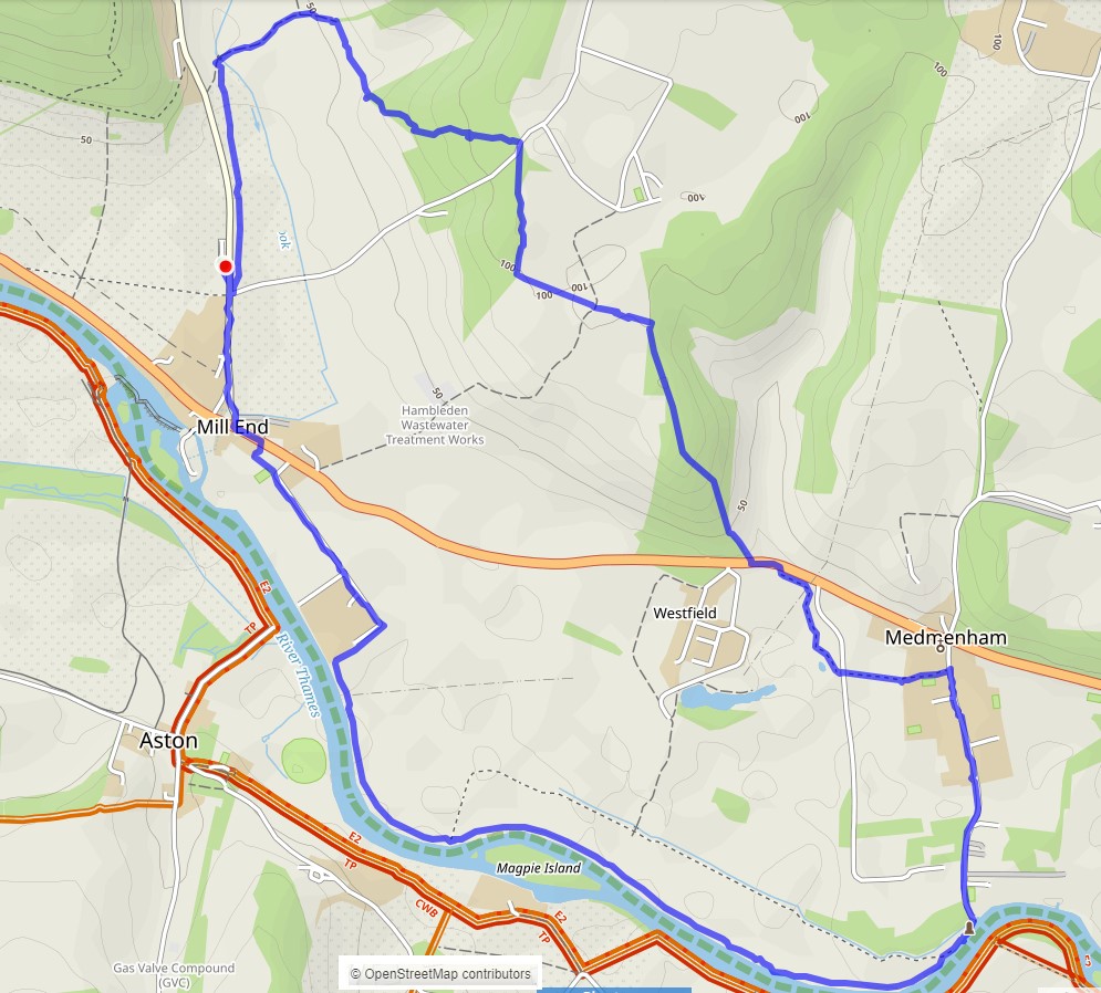 Swyncombe Map .gpx files and overview maps - Reading Rambling Club